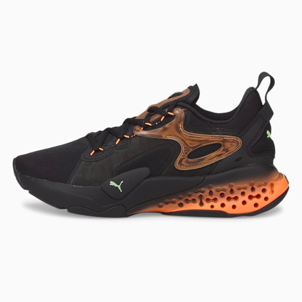 Puma Xetic Halflife Lenticular Training Shoes Black-Neon Citrus - Picture 2 of 14